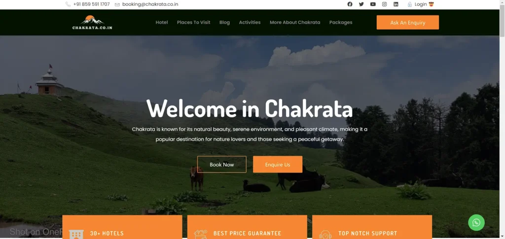 A booking website for hotels and travels